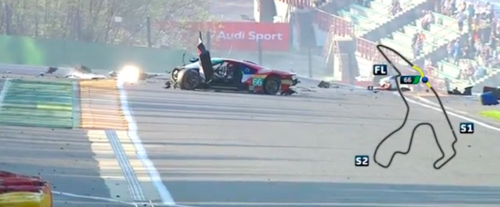 New Ford GT Gets Obliterated in Massive Crash