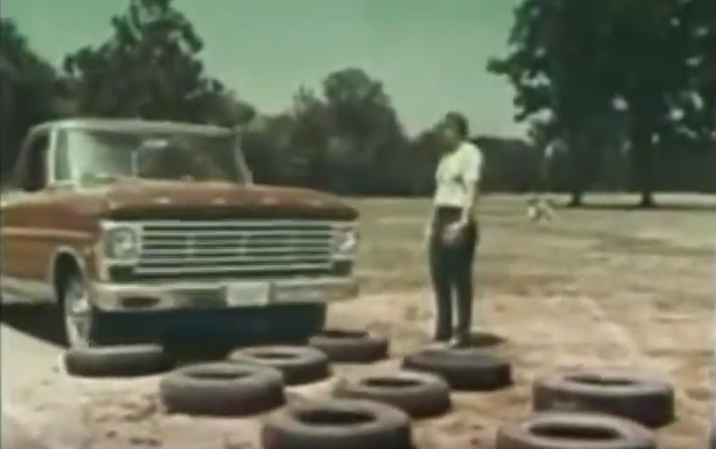 This 1967 Ford Truck TV Ad Featuring the Detroit Lions is American Gold