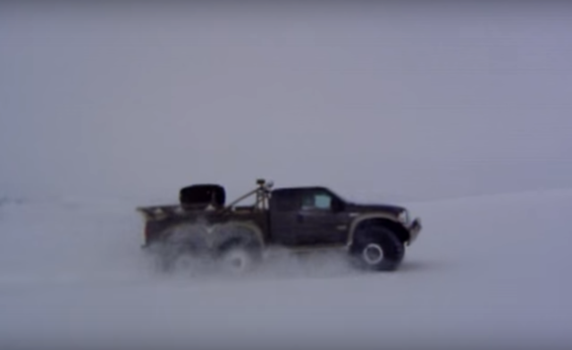 Ford F-350 6×6 Tears Up Icelandic Glaciers with Ease