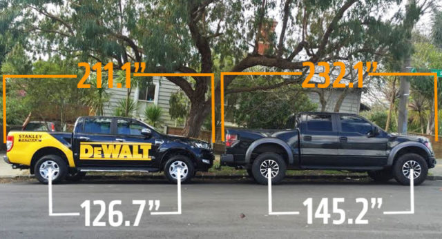 Somebody Finally Captured F-150 and Ranger Sizes in Person