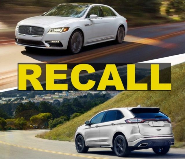 NEWS: Safety Recalls for Ford Edge & Lincoln Continental