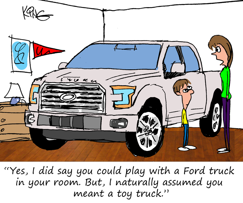 Friday Funnies – Toy Ford Truck
