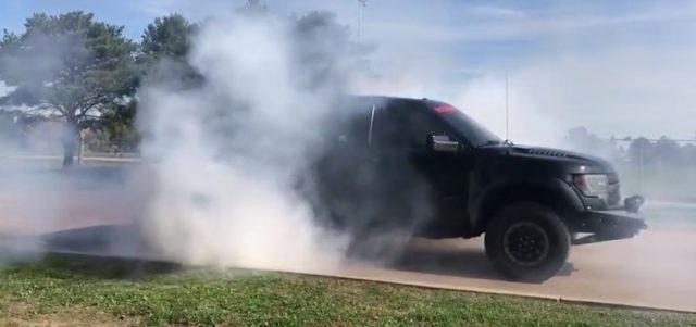 Tire Smokin’ Tuesday: F-150 Raptor Says Goodbye to its Tires!