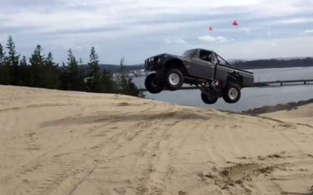 HUMP DAY JUMP! A Ford Courier Jumps Dunes in Style