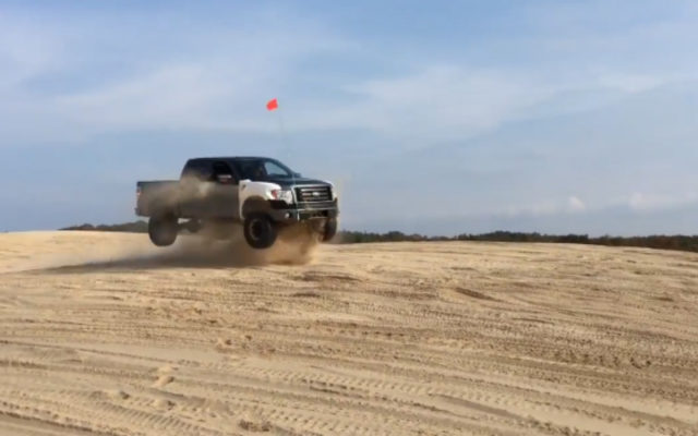 Watch a Wannabe Ford Raptor Jump at Silver Lake Sand Dunes