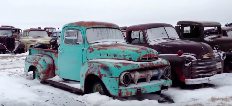 abandoned-ford-trucks