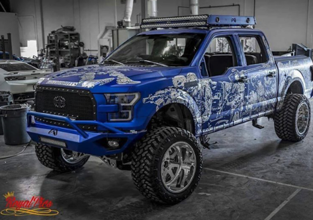 This Hand-Engraved F-150 Is a Badass Tribute to Our Military