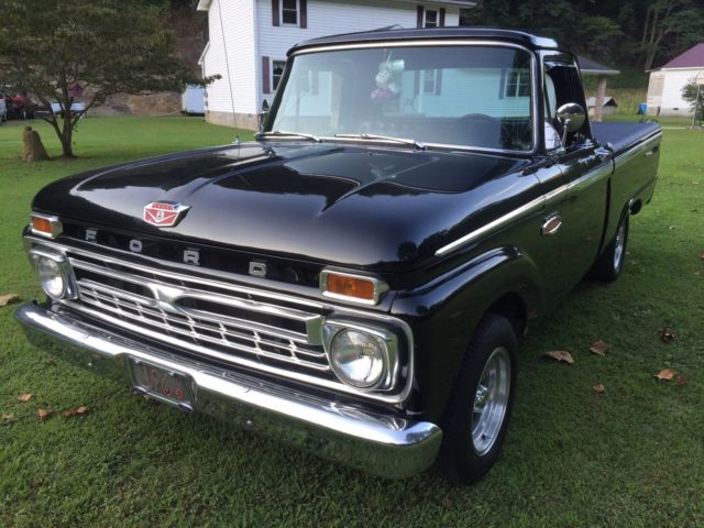 1966 Ford F-100 is a Black Beauty Done Right