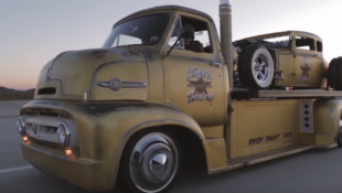 Truckin’ Hot: Vintage Ford Flatbed & Matching Model A