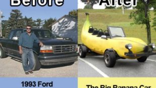 SPOTTED: The Ford-Powered Big Banana Car!