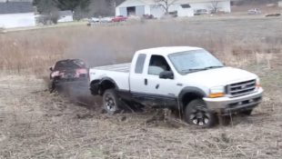 F-250 Destroys Retired Miata in Most Awesome Way Possible