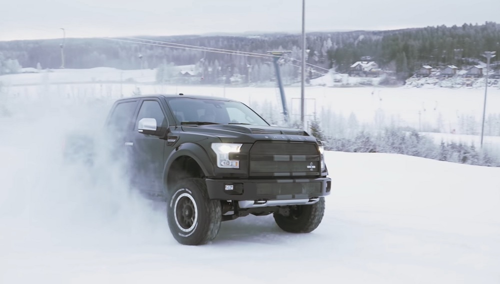 Watch a 700-Horsepower Shelby Ford F-150 Tear up a Ski Slope