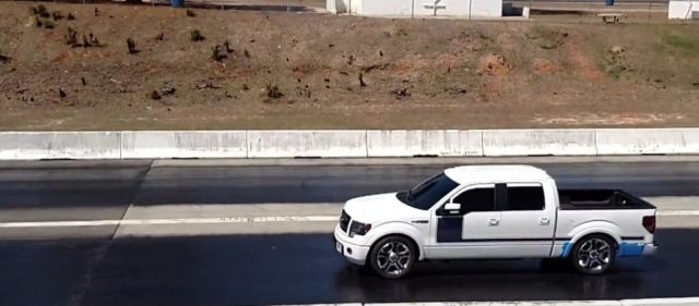 Truckin’ Fast Wednesday: Tuned F-150 Lights up the Strip