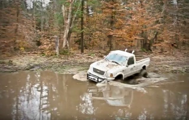 V8-Powered Ranger Conquers Pond: Muddy Monday