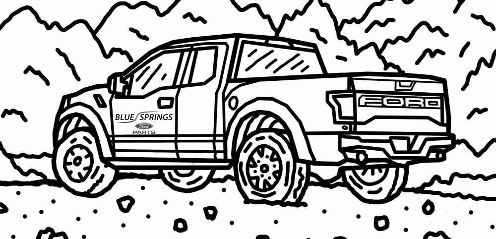 Ford Raptor Coloring Book Isn T Just For Kids Ford Trucks Com