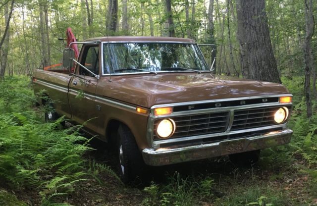 1975 F-250 Stuck in the Woods