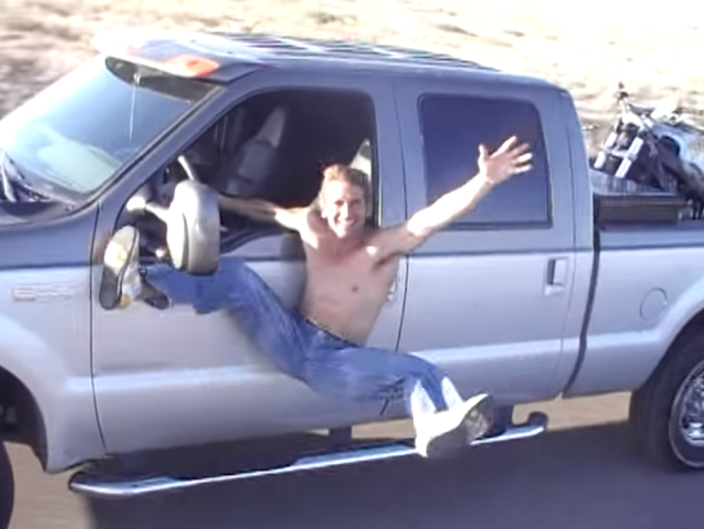 ford-trucks.com Man Jumps Out of Ford F-250 Super Duty at 50 MPH