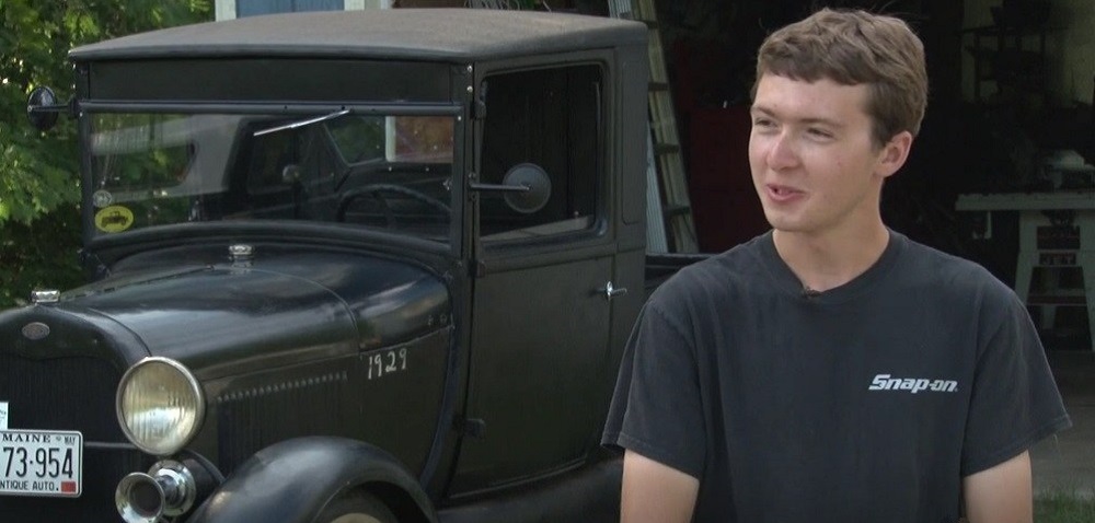 Maine Teen Turns Model A Truck from Rusting Hulk to Restored Runner