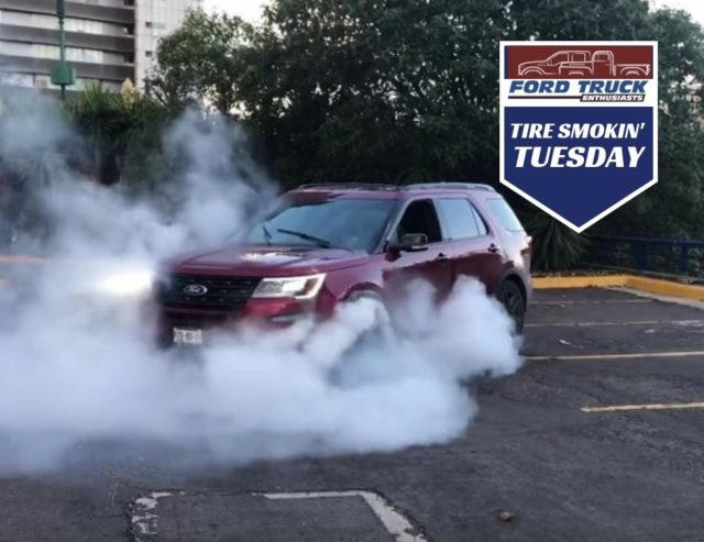 2017 EcoBoost Explorer Does an Awesome Burnout
