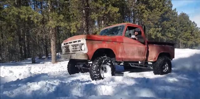 Classic Ford F-Series in Snow