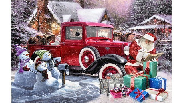 Sometimes Santa Uses a Ford Pickup Instead of a Sled