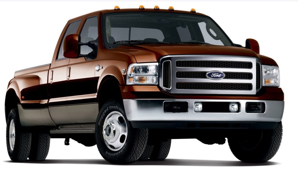 Dark red 2006 Ford F-350 Front
