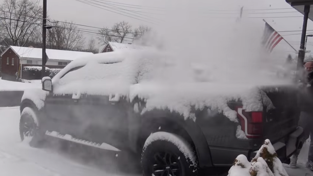 Ford Raptor snow removal