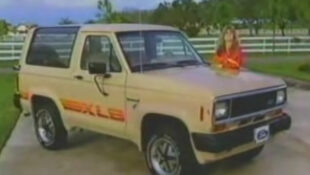 Irlene Mandrell and Ford Bronco II XLS Circa 1984