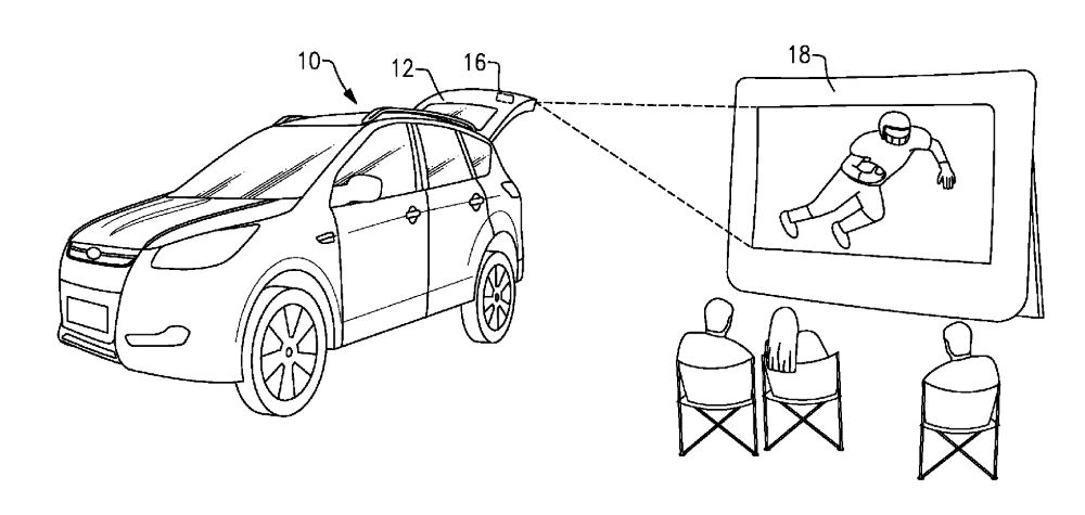 Ford Files Patent for Built-in Tailgate Projector