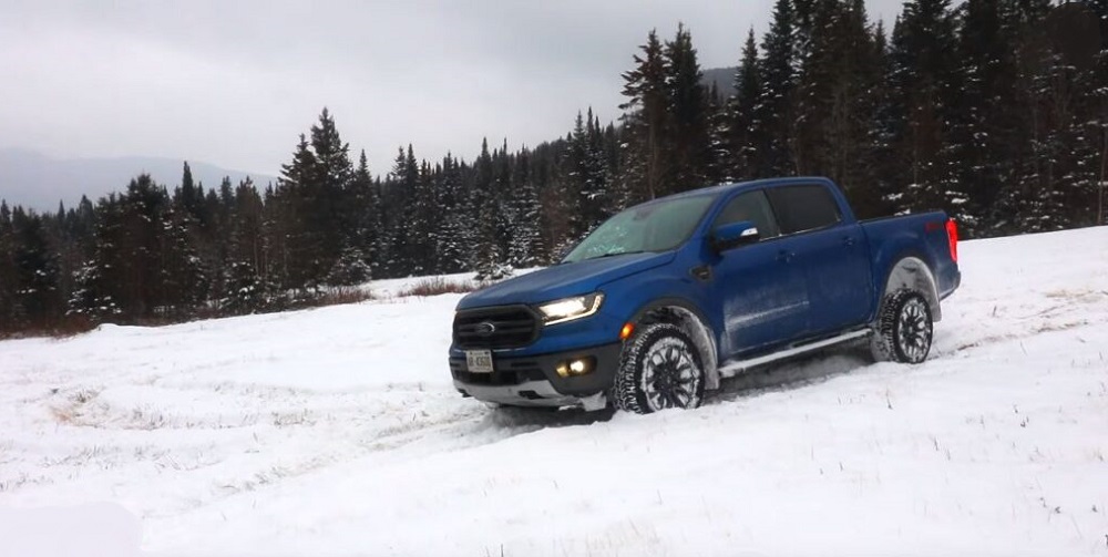 Ford Ranger in snow