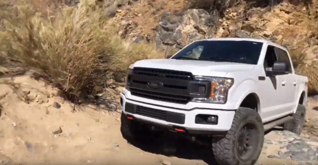 Without the Rear Diff Locked this F-150 Rock Crawls Like a Beast!