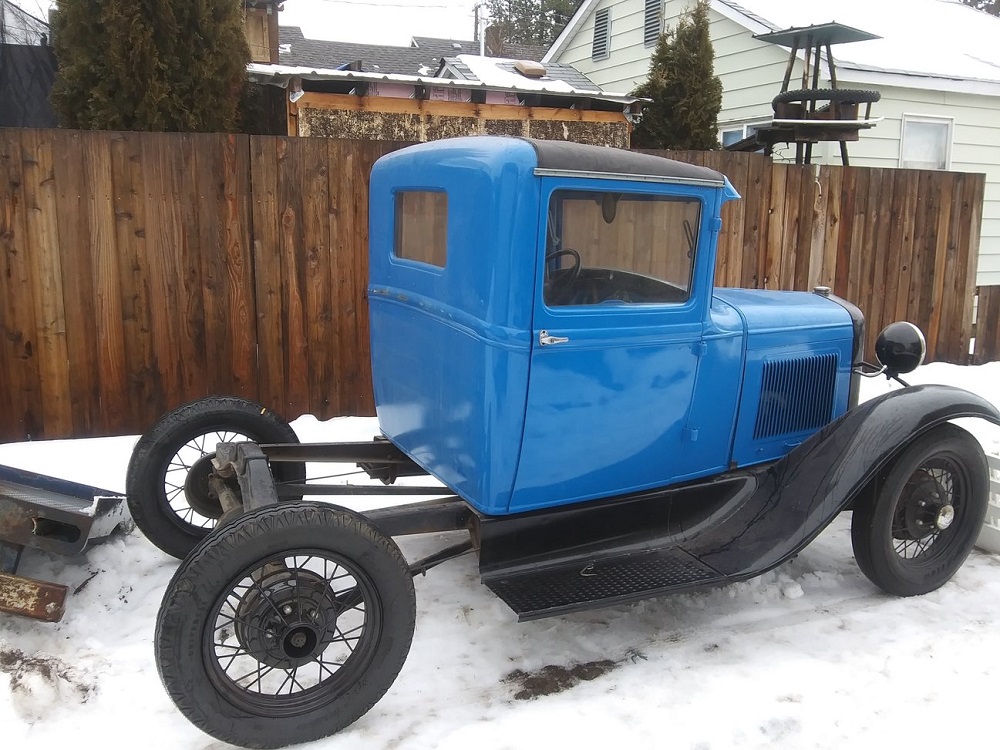Front view of 1931 Ford Model A Truck