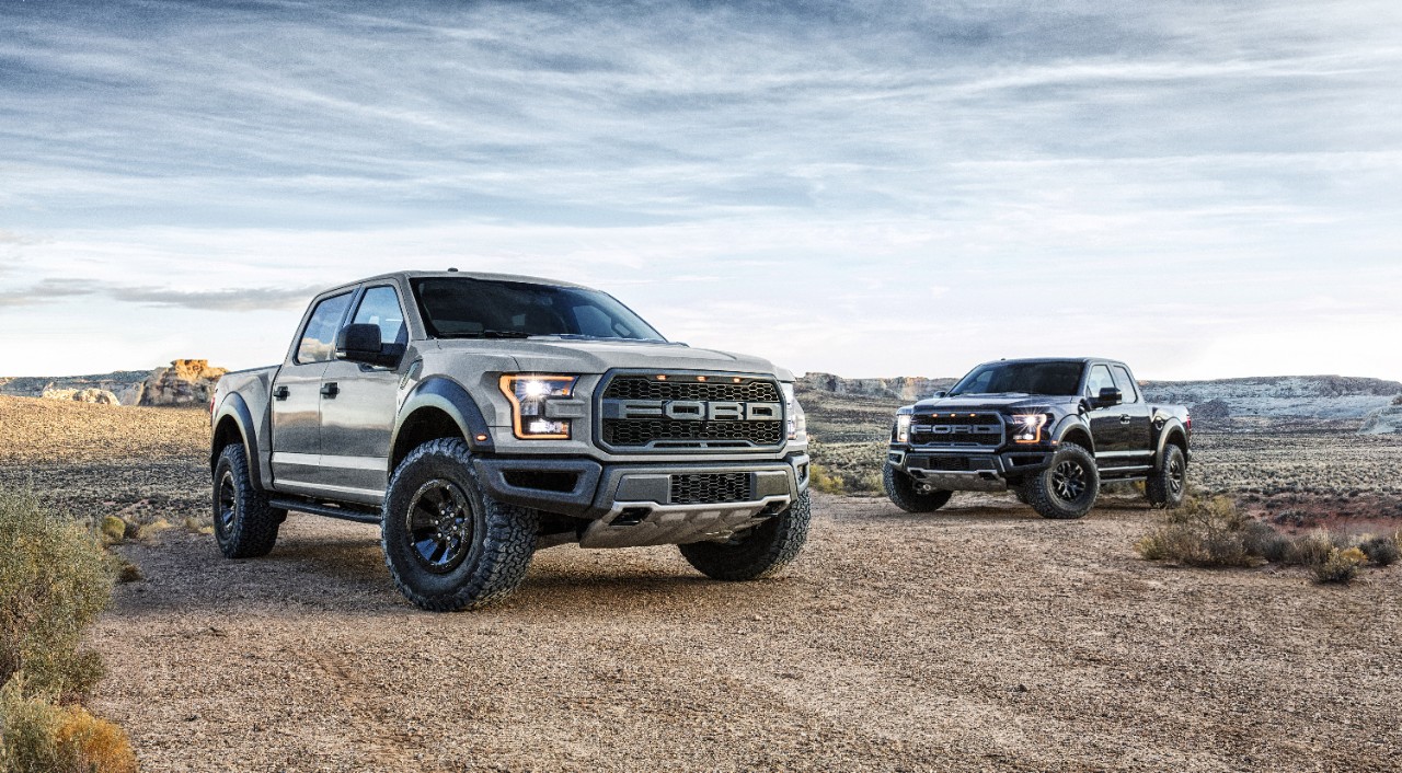 Two Ford Raptors