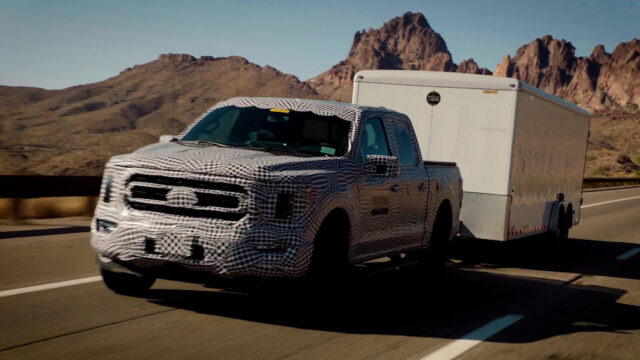 The 3.5-liter PowerBoost™ in the 2021 Ford F-150 is the only full hybrid powertrain available in a pickup and the only one Built Ford Tough; generating 430 horsepower and 570 lb.-ft. of torque, it can tow up to 12,700 pounds.