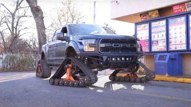 Ford F-150 Raptor With Tracks