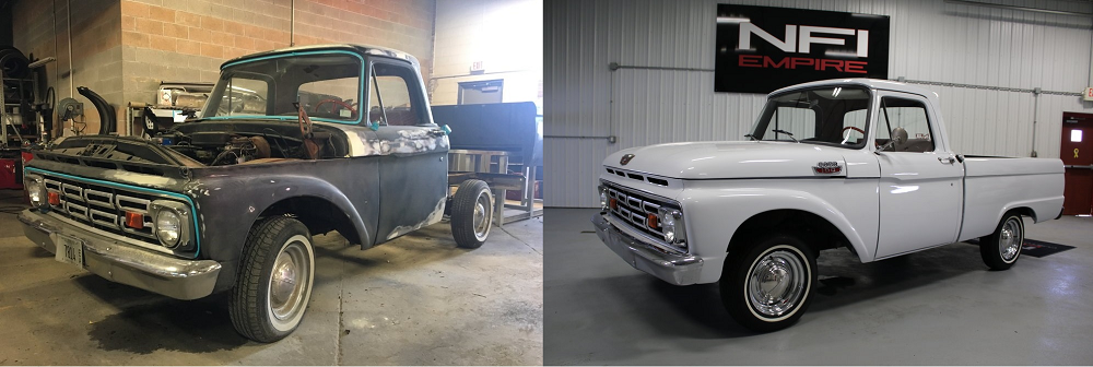 1964 F-100 before and after