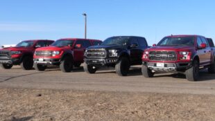 Tuned Second-Gen Ford F-150 Raptor and Supercharged First-Gen Drag Race Ram TRX