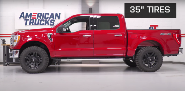 2021 Ford F-150 With Leveling Kit and 35-inch Tires