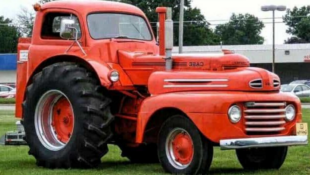 1948 Ford F1 1949 Case Tractor Combo