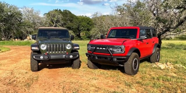 Ford Bronco Badlands Sasquatch vs Jeep Wrangler Rubicon: Form & Function