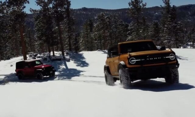 Bronco vs Wrangler in the snow