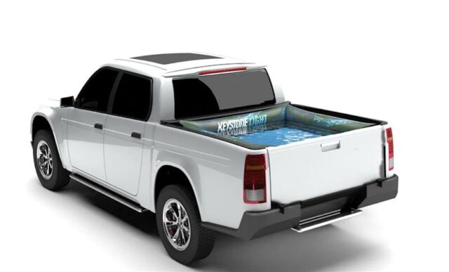 Keystone Light Ford Truck Bed Pool and Cooler 001