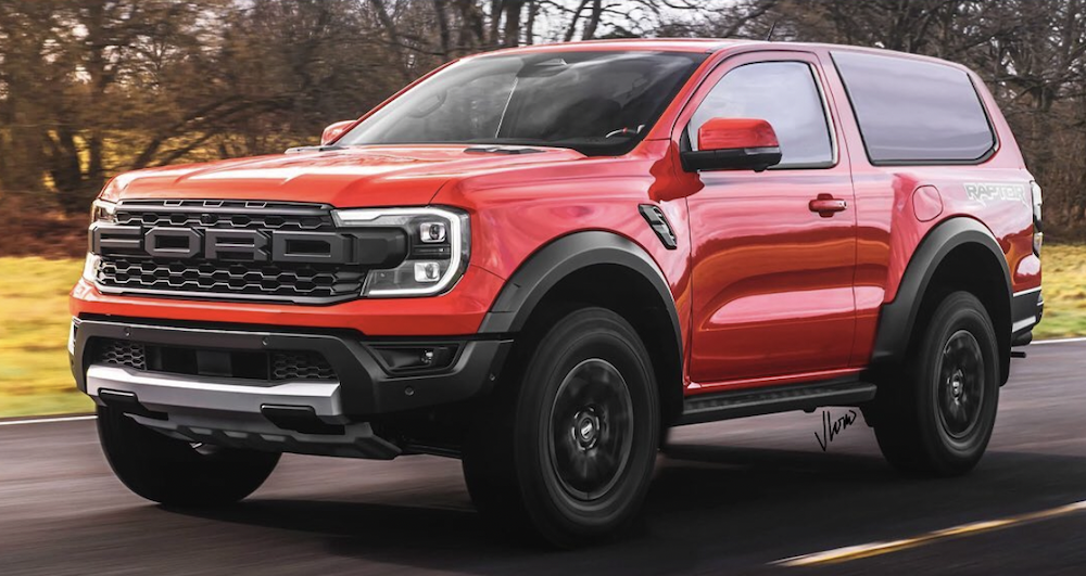 2024 Ford Ranger Raptor SUV Renderings Attempt to Bring the Bronco II Back  