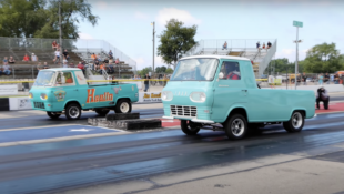Vintage Ford Econoline Pickups Drag Racing