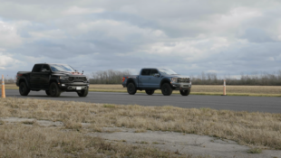 Ford F-150 Raptor R and Ram TRX Drag Race