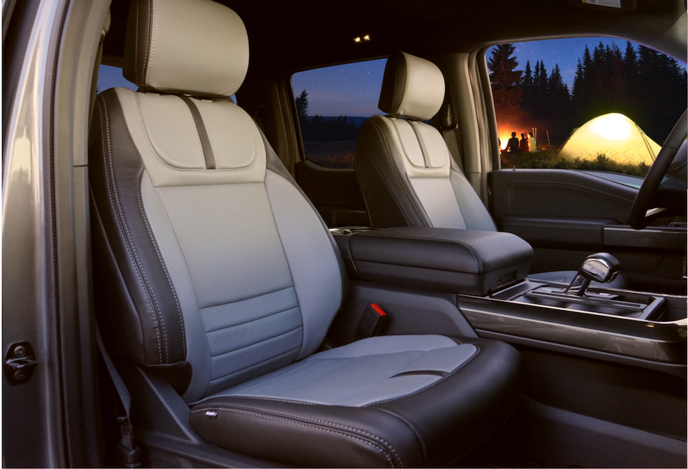 Katzkin leather interior for a Ford F-150 -- luxury F-150