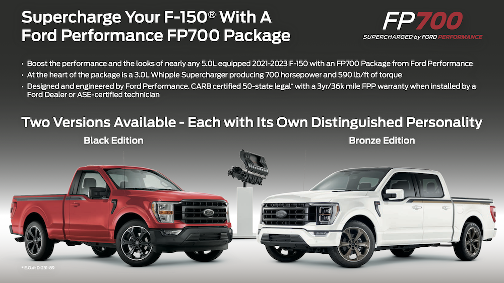 Ford Performance FP700 Bronze Edition and Black Edition
