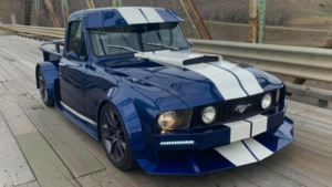 Mustang Fused Into Classic Ford Truck is Head Turning Mashup