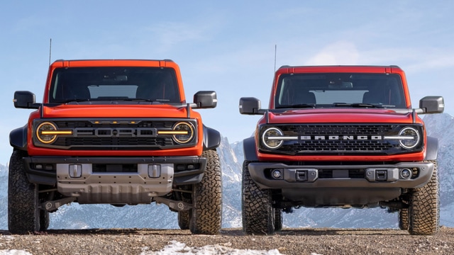 5 Ways the Ford Bronco Wildtrak and Raptor Differ