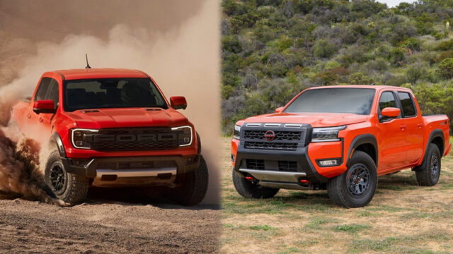 2025 Ford Ranger Raptor vs Nissan Frontier Pro-4X